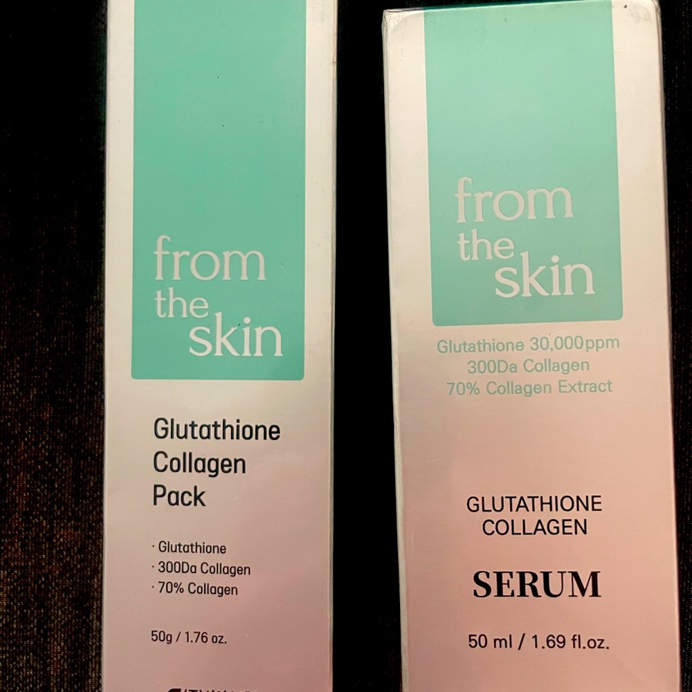 FROM THE SKIN
Glutathione Collagen Pack & Glutathione Collagen Serum Bundle
